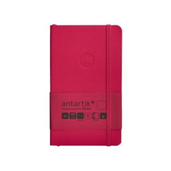 Cuaderno con gomilla antartik notes tapa blanda a6 hojas lisas burdeos 100 hojas 80 gr fsc