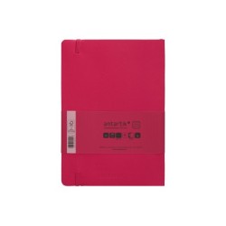 Cuaderno con gomilla antartik notes tapa blanda a5 hojas cuadricula burdeos 80 hojas 80 gr fsc