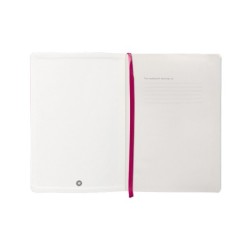 Cuaderno con gomilla antartik notes tapa blanda a5 hojas cuadricula burdeos 80 hojas 80 gr fsc