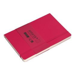 Cuaderno con gomilla antartik notes tapa blanda a5 hojas puntos burdeos 80 hojas 80 gr fsc