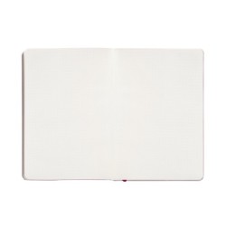 Cuaderno con gomilla antartik notes tapa blanda a5 hojas puntos burdeos 80 hojas 80 gr fsc