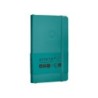 Cuaderno con gomilla antartik notes tapa blanda a6 cuadricula verde aguamarina 100 hojas 80 gr fsc