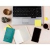 Cuaderno con gomilla antartik notes tapa blanda a6 cuadricula verde aguamarina 100 hojas 80 gr fsc