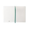 Cuaderno con gomilla antartik notes tapa blanda a5 hojas rayas verde aguamarina 80 hojas 80 gr fsc