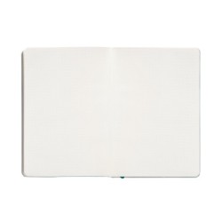 Cuaderno con gomilla antartik notes tapa blanda a5 hojas puntos verde aguamarina 80 hojas 80 gr fsc