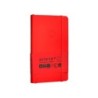 Cuaderno con gomilla antartik notes tapa blanda a6 cuadricula rojo 100 hojas 80 gr fsc