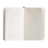 Cuaderno con gomilla antartik notes tapa blanda a6 cuadricula rojo 100 hojas 80 gr fsc