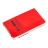 Cuaderno con gomilla antartik notes tapa blanda a6 rayas rojo 100 hojas 80 gr fsc