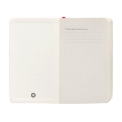 Cuaderno con gomilla antartik notes tapa blanda a6 rayas rojo 100 hojas 80 gr fsc