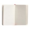 Cuaderno con gomilla antartik notes tapa blanda a6 rayas rojo 100 hojas 80 gr fsc