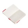 Cuaderno con gomilla antartik notes tapa blanda a6 rayas rojo 100 hojas 80 gr fsc