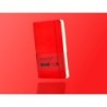 Cuaderno con gomilla antartik notes tapa blanda a6 rayas rojo 100 hojas 80 gr fsc