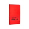 Cuaderno con gomilla antartik notes tapa blanda a6 hojas lisas rojo 100 hojas 80 gr fsc