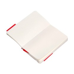 Cuaderno con gomilla antartik notes tapa blanda a6 hojas lisas rojo 100 hojas 80 gr fsc