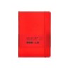 Cuaderno con gomilla antartik notes tapa blanda a5 hojas cuadricula rojo 80 hojas 80 gr fsc