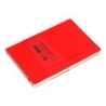 Cuaderno con gomilla antartik notes tapa blanda a5 hojas cuadricula rojo 80 hojas 80 gr fsc