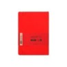 Cuaderno con gomilla antartik notes tapa blanda a5 hojas rayas rojo 80 hojas 80 gr fsc