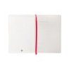 Cuaderno con gomilla antartik notes tapa blanda a5 hojas rayas rojo 80 hojas 80 gr fsc