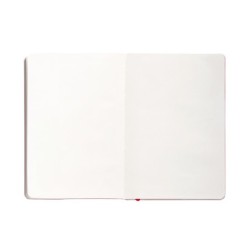 Cuaderno con gomilla antartik notes tapa blanda a5 hojas lisas rojo 80 hojas 80 gr fsc