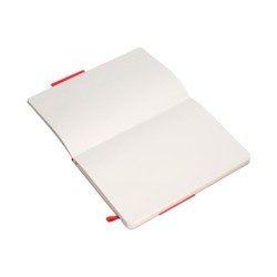 Cuaderno con gomilla antartik notes tapa blanda a5 hojas lisas rojo 80 hojas 80 gr fsc