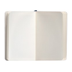 Cuaderno con gomilla antartik notes tapa blanda a6 cuadricula azul marino 100 hojas 80 gr fsc