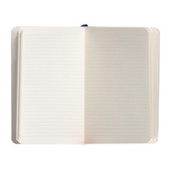 Cuaderno con gomilla antartik notes tapa blanda a6 rayas azul marino 100 hojas 80 gr fsc