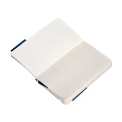 Cuaderno con gomilla antartik notes tapa blanda a6 rayas azul marino 100 hojas 80 gr fsc