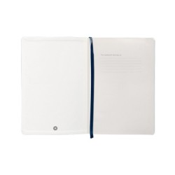 Cuaderno con gomilla antartik notes tapa blanda a5 hojas cuadricula azul marino 80 hojas 80 gr fsc