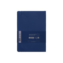 Cuaderno con gomilla antartik notes tapa blanda a5 hojas lisas azul marino 80 hojas 80 gr fsc