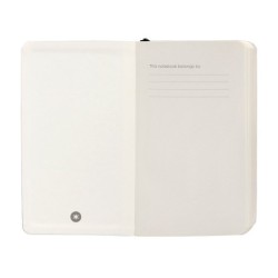 Cuaderno con gomilla antartik notes tapa blanda a6 cuadricula negro 100 hojas 80 gr fsc
