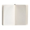Cuaderno con gomilla antartik notes tapa blanda a6 cuadricula negro 100 hojas 80 gr fsc