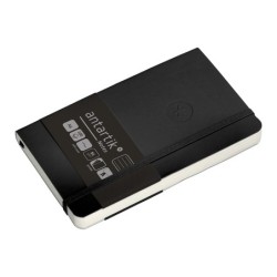 Cuaderno con gomilla antartik notes tapa blanda a6 rayas negro 100 hojas 80 gr fsc