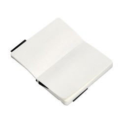 Cuaderno con gomilla antartik notes tapa blanda a6 hojas lisas negro 100 hojas 80 gr fsc