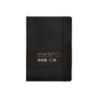 Cuaderno con gomilla antartik notes tapa blanda a5 hojas cuadricula negro 80 hojas 80 gr fsc