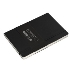 Cuaderno con gomilla antartik notes tapa blanda a5 hojas lisas negro 80 hojas 80 gr fsc