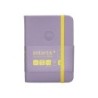 Cuaderno con gomilla antartik notes tapa dura a7 hojas lisas morado y amarillo 80 hojas 80 gr fsc