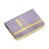 Cuaderno con gomilla antartik notes tapa dura a7 hojas lisas morado y amarillo 80 hojas 80 gr fsc
