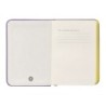 Cuaderno con gomilla antartik notes tapa dura a7 hojas lisas morado y amarillo 80 hojas 80 gr fsc