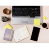 Cuaderno con gomilla antartik notes tapa dura a7 hojas lisas morado y amarillo 80 hojas 80 gr fsc