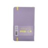Cuaderno con gomilla antartik notes tapa dura a6 hojas cuadricula morado y amarillo 100 hojas 80 gr fsc