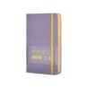 Cuaderno con gomilla antartik notes tapa dura a6 hojas cuadricula morado y amarillo 100 hojas 80 gr fsc