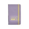 Cuaderno con gomilla antartik notes tapa dura a6 hojas rayas morado y amarillo 100 hojas 80 gr fsc