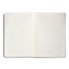 Cuaderno con gomilla antartik notes tapa dura a5 hojas cuadricula morado y amarillo 100 hojas 80 gr fsc