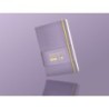 Cuaderno con gomilla antartik notes tapa dura a5 hojas cuadricula morado y amarillo 100 hojas 80 gr fsc