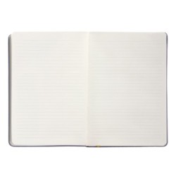 Cuaderno con gomilla antartik notes tapa dura a5 hojas rayas morado y amarillo 100 hojas 80 gr fsc
