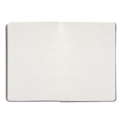 Cuaderno con gomilla antartik notes tapa dura a5 hojas puntos morado y amarillo 100 hojas 80 gr fsc