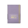 Cuaderno con gomilla antartik notes tapa dura a5 hojas lisas morado y amarillo 100 hojas 80 gr fsc