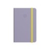 Cuaderno con gomilla antartik notes tapa dura a4 hojas lisas morado y amarillo 100 hojas 80 gr fsc