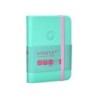 Cuaderno con gomilla antartik notes tapa dura a7 hojas lisas rosa y turquesa 80 hojas 80 gr fsc