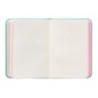 Cuaderno con gomilla antartik notes tapa dura a7 hojas lisas rosa y turquesa 80 hojas 80 gr fsc
